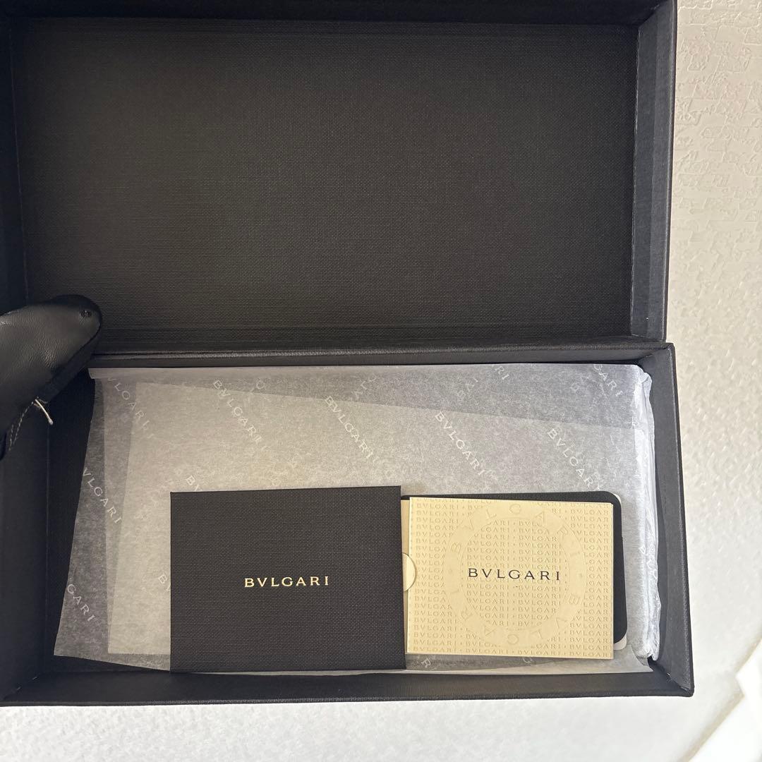 BVLGARI ブルガリ 長財布 財布 二つ折り レザー ブラック