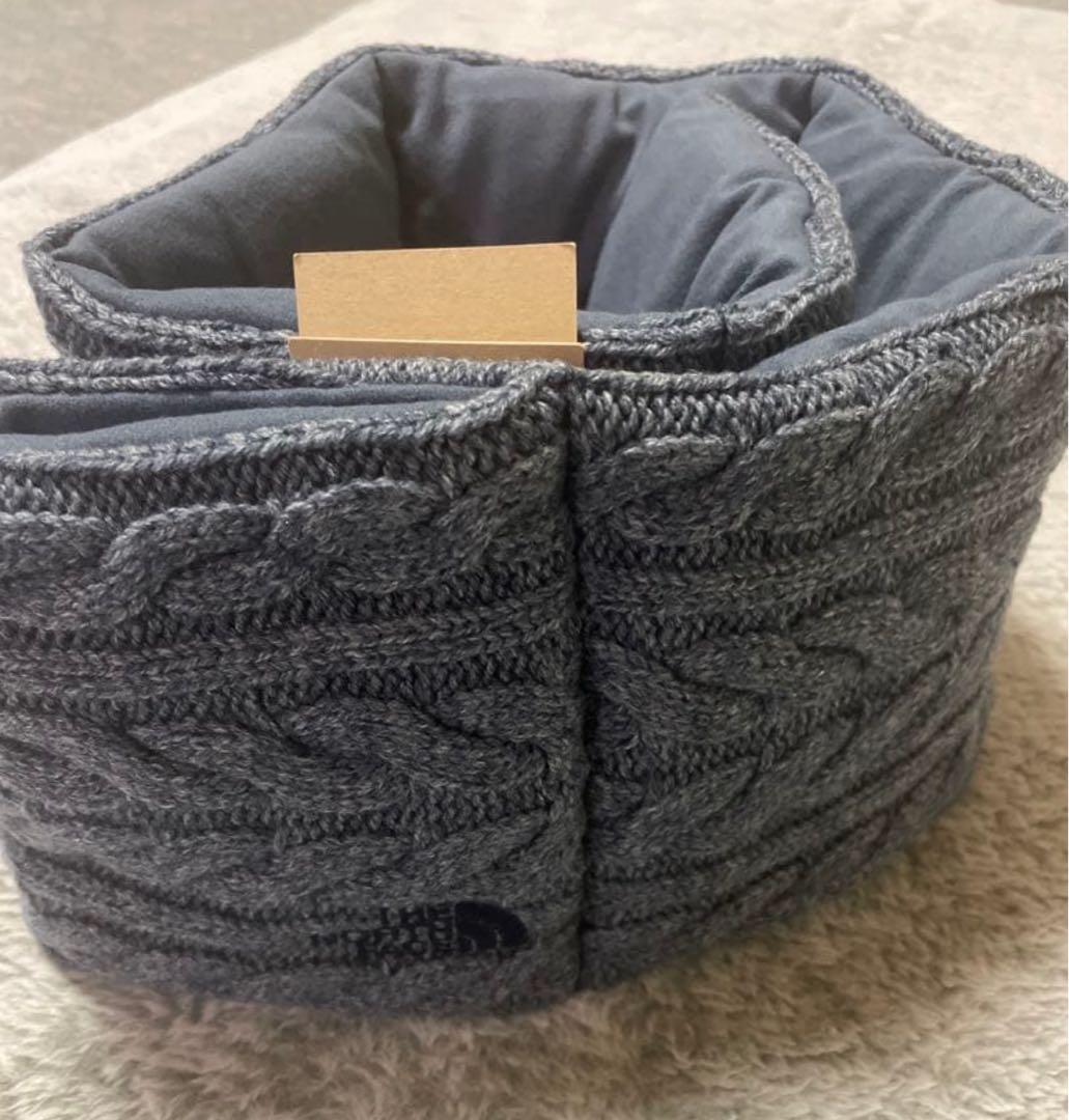 韓国購入品⭐︎希少 THE NORTH FACE ケーブル編み マフラー ネイビー