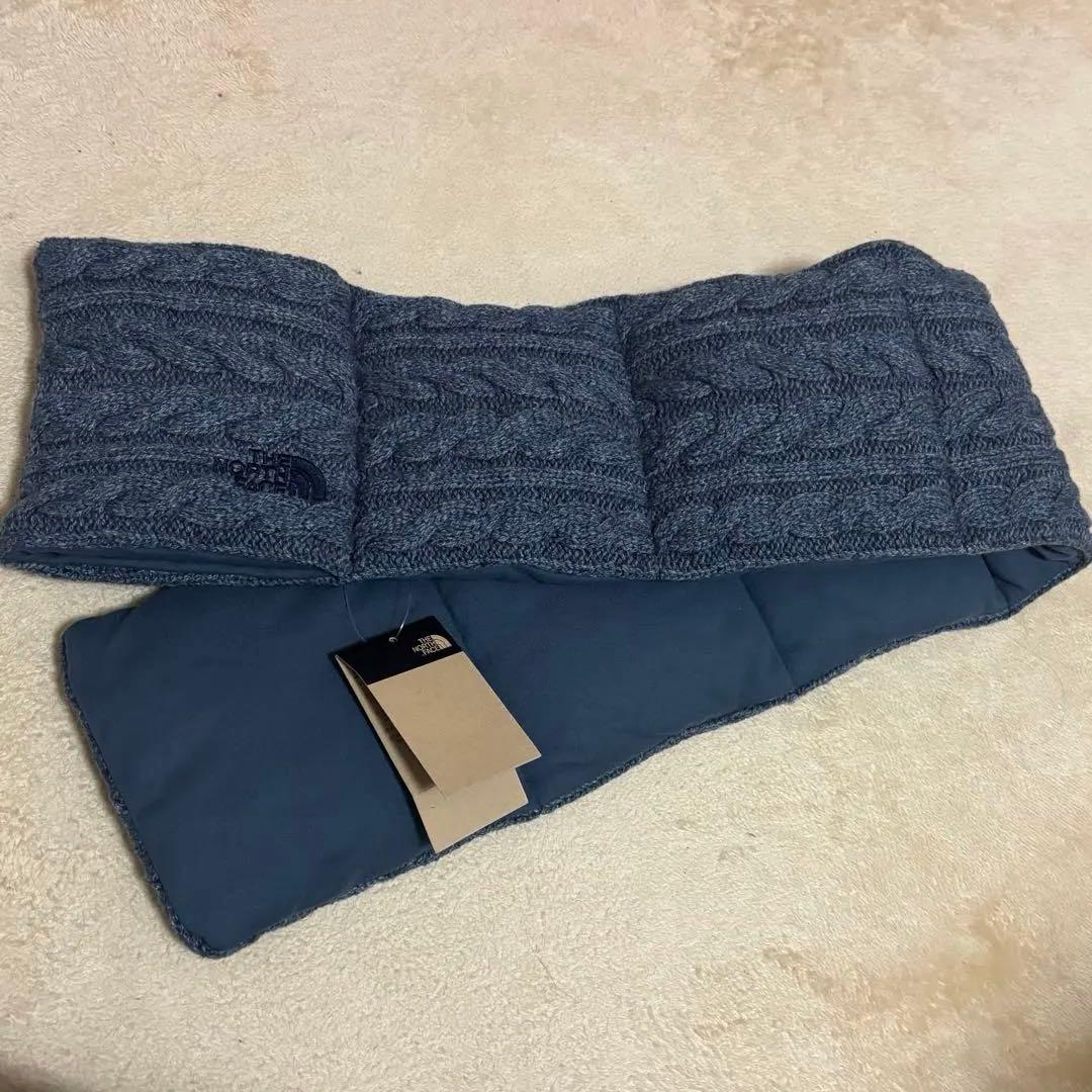 韓国購入品⭐︎希少 THE NORTH FACE ケーブル編み マフラー ネイビー