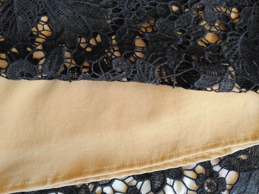 エミリア・ウィズ☆ブラックオールレースロングワンピース