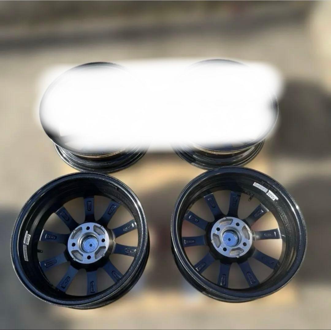 シルバー 15インチ ホイール 4X100 4穴　②