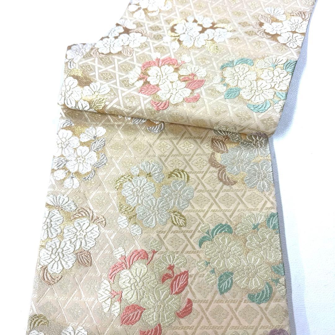 専用帯6265 6066 二点セット ●高級 正絹 六通 袋帯