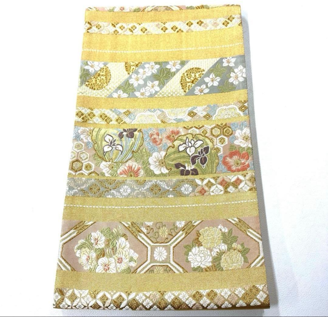 専用帯6265 6066 二点セット ●高級 正絹 六通 袋帯