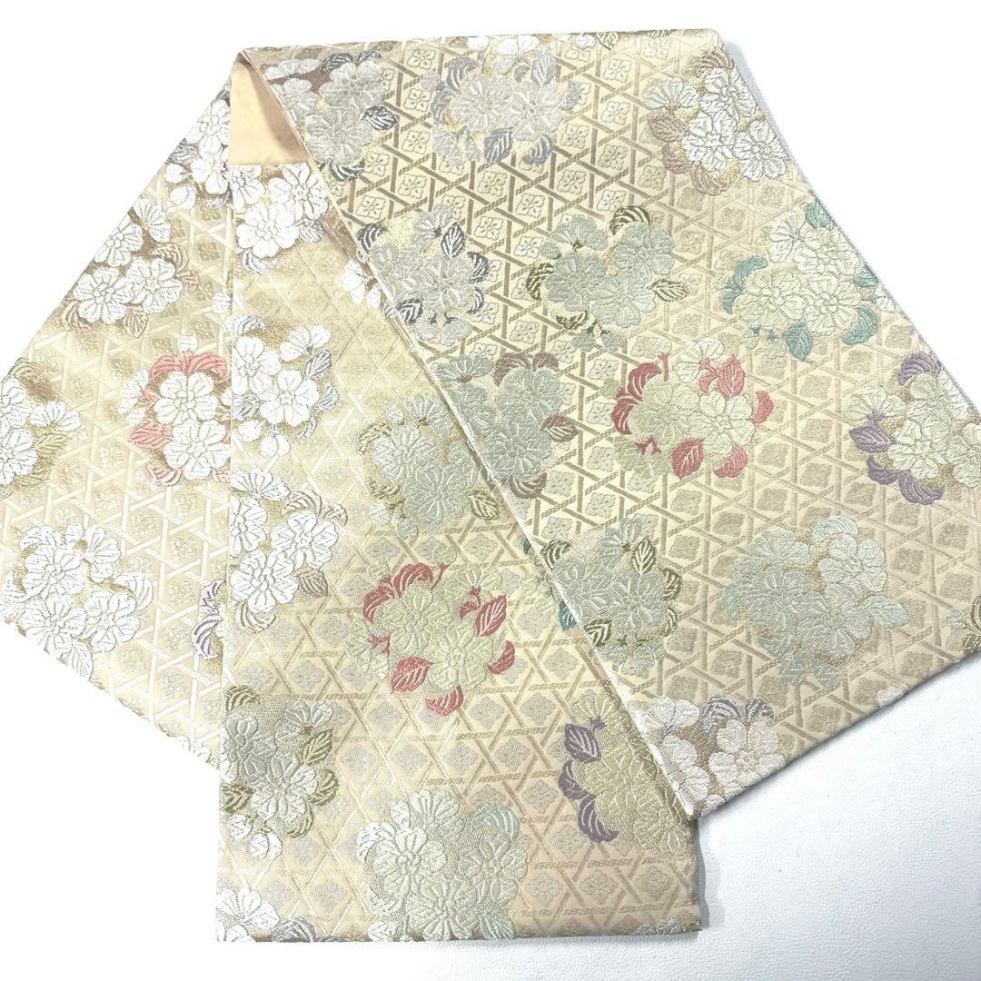 専用帯6265 6066 二点セット ●高級 正絹 六通 袋帯