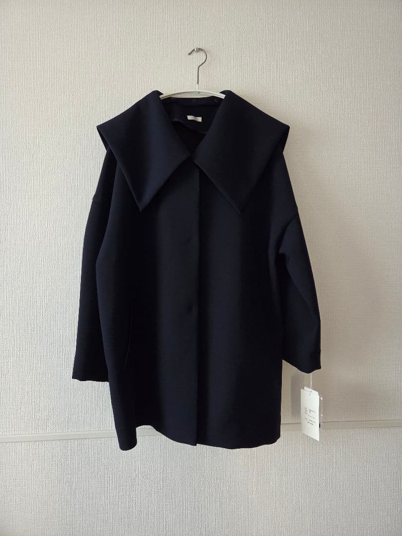 ★タグ付き 未使用 Liten リテン セーラーカラーコート ネイビー