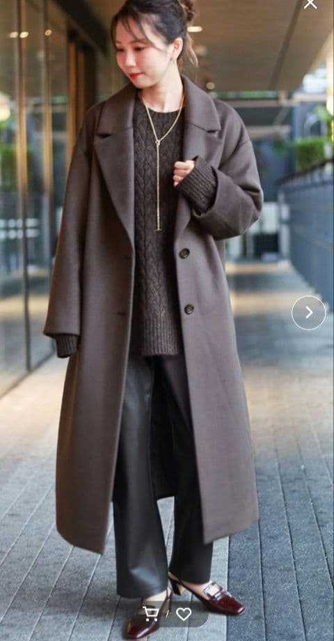 SUPER120s オーバーチェスターコート　ジャーナルスタンダードレサージュ