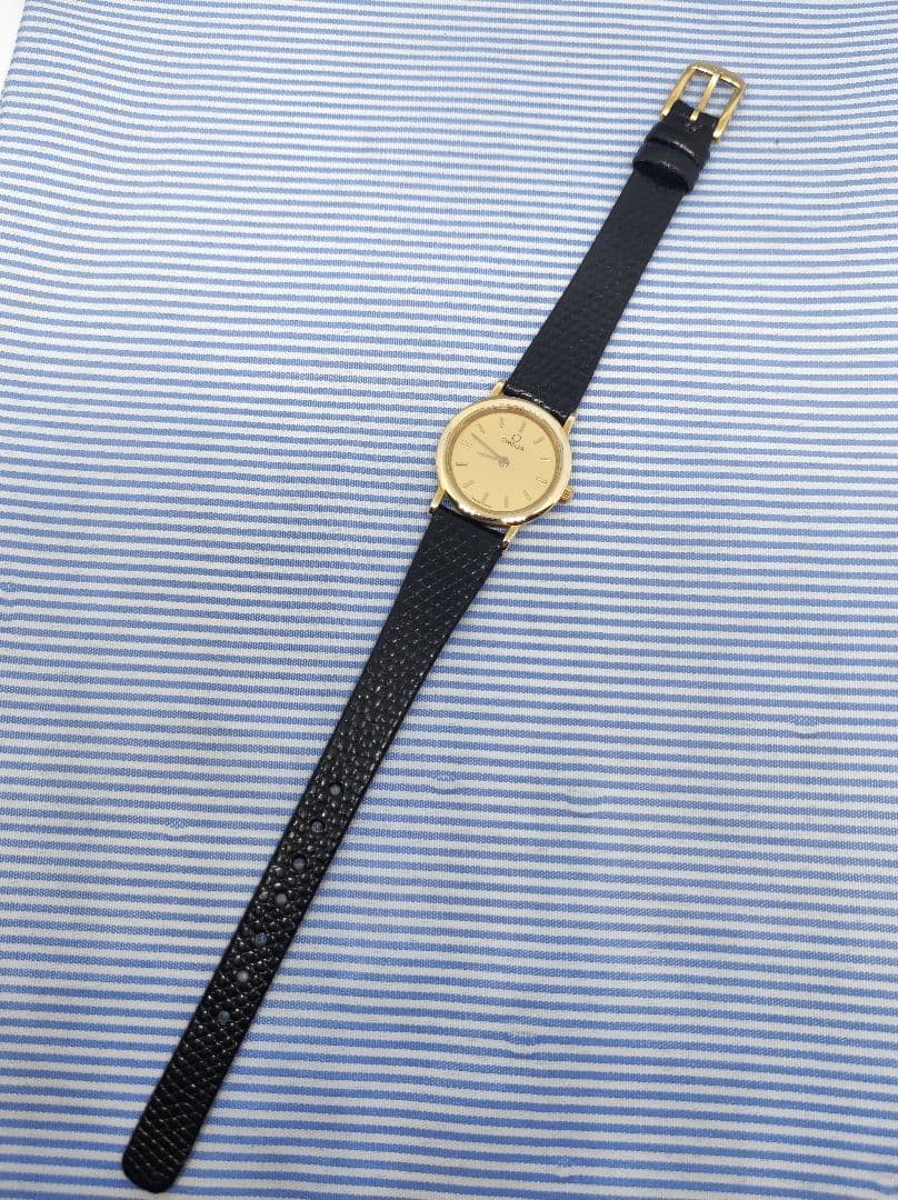 ★美品★OH済★スイス製★オメガ デ・ヴィル クォーツ レディース 腕時計