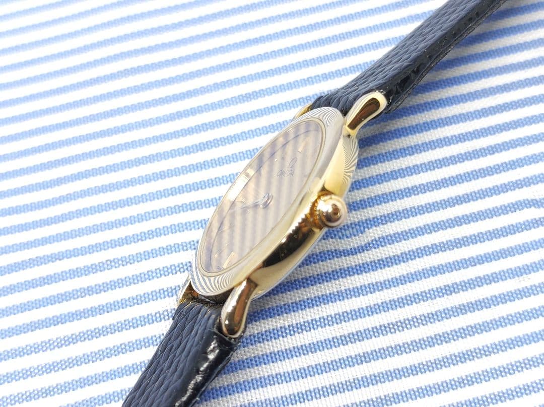 ★美品★OH済★スイス製★オメガ デ・ヴィル クォーツ レディース 腕時計