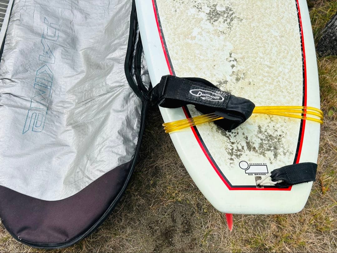 ZACK&KITTY 10ft DAKINEハードカバー&リーシュコードフィン付