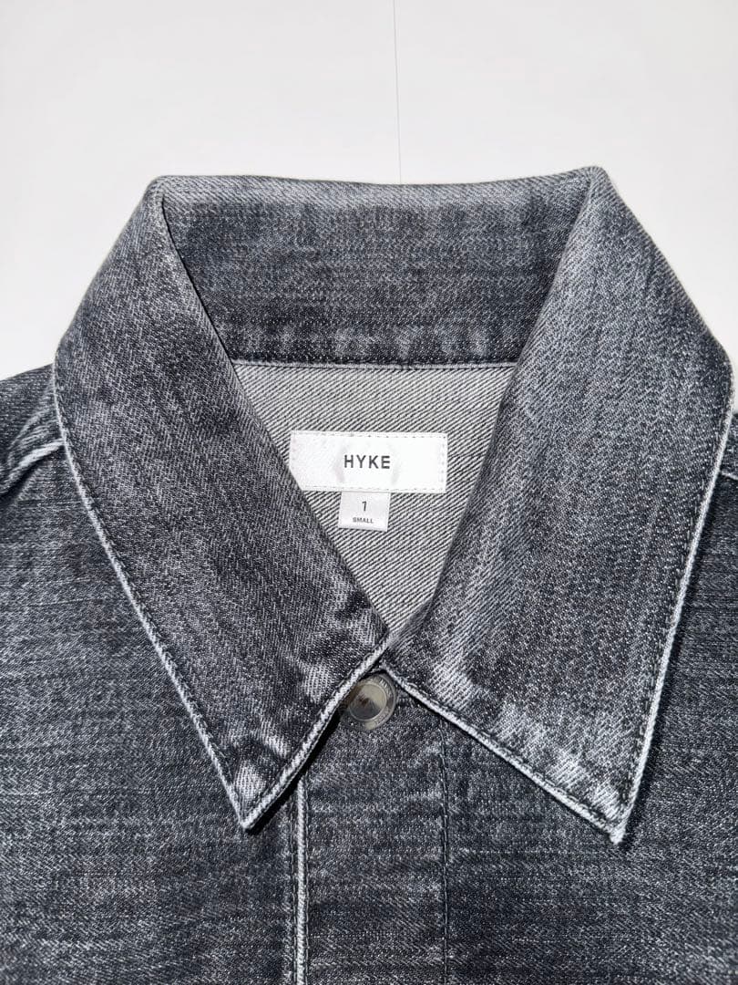 HYKE バルーンスリーブデニムジャケット　Black size1
