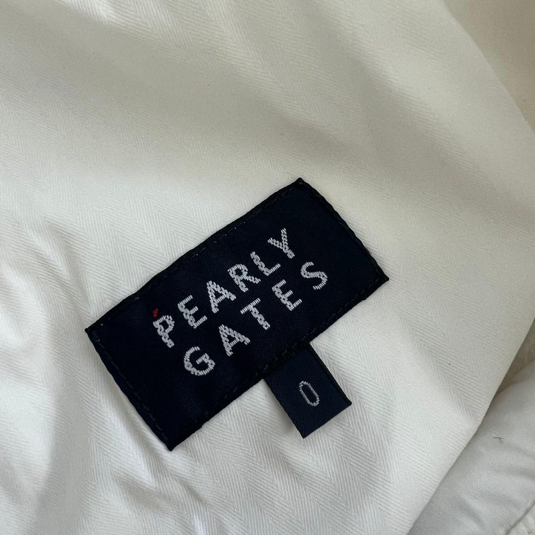 パーリーゲイツ　ダウンパンツ　中綿入り　レディース　ロゴ　ホワイト　白　ゴルフ