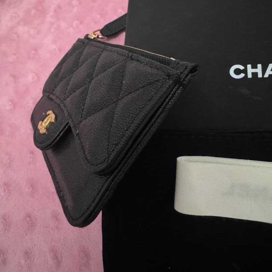 ブラック レザー フラグメントケース