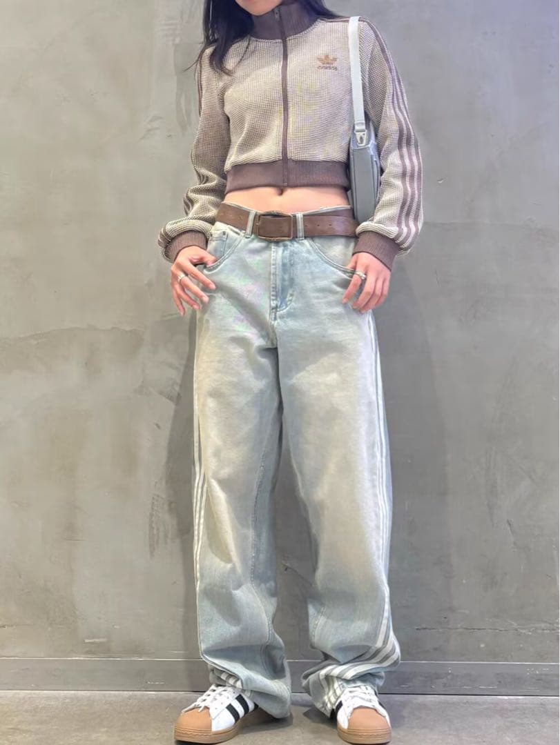 adidas クロップドジャケット M