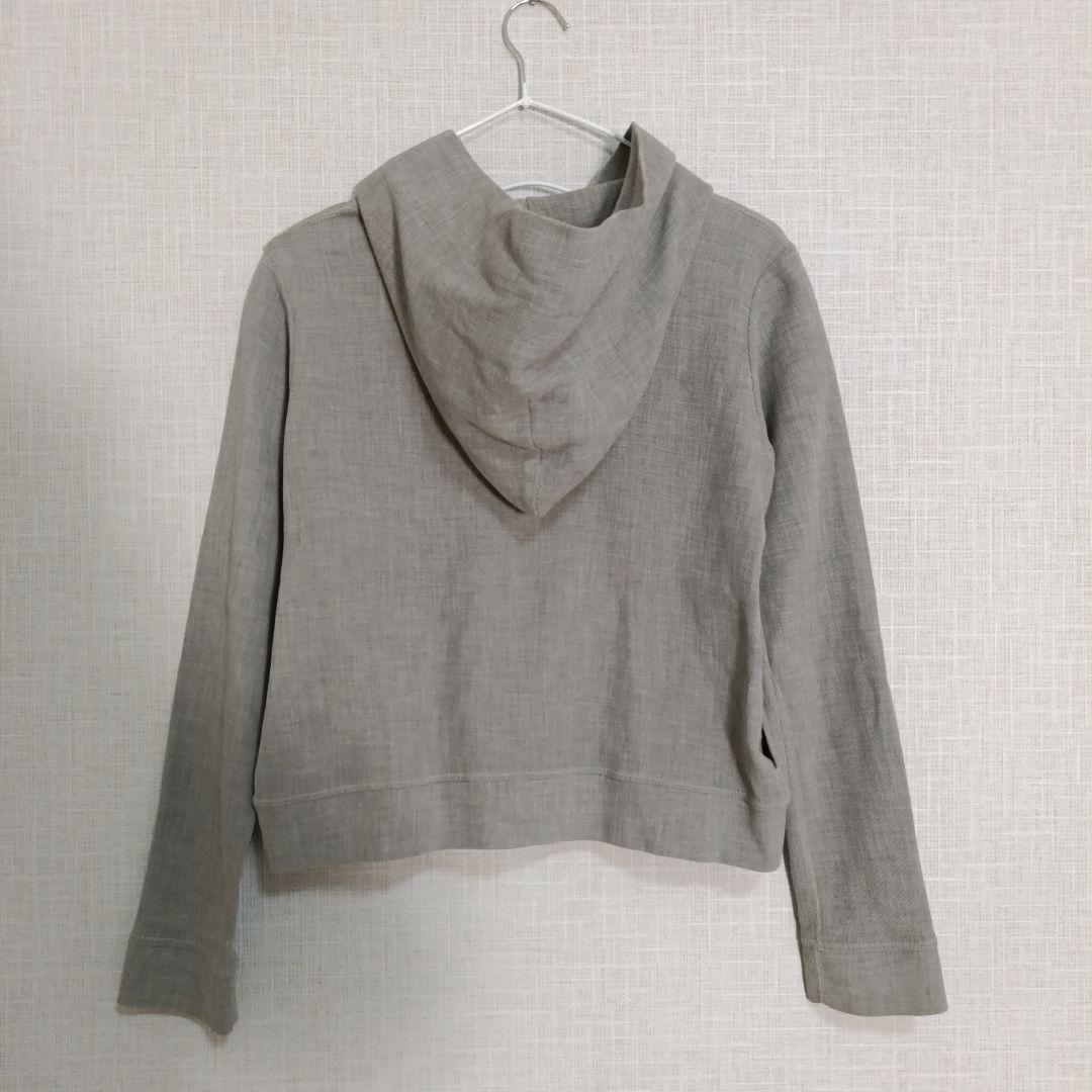 【専用】45R コットン　ジップアップパーカー　グレー　サイズ1