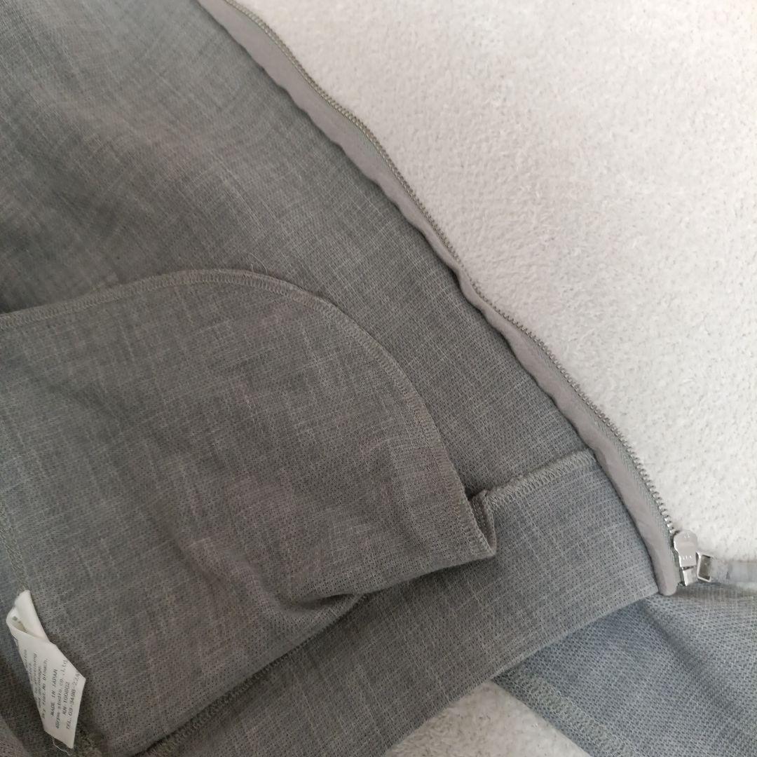 【専用】45R コットン　ジップアップパーカー　グレー　サイズ1