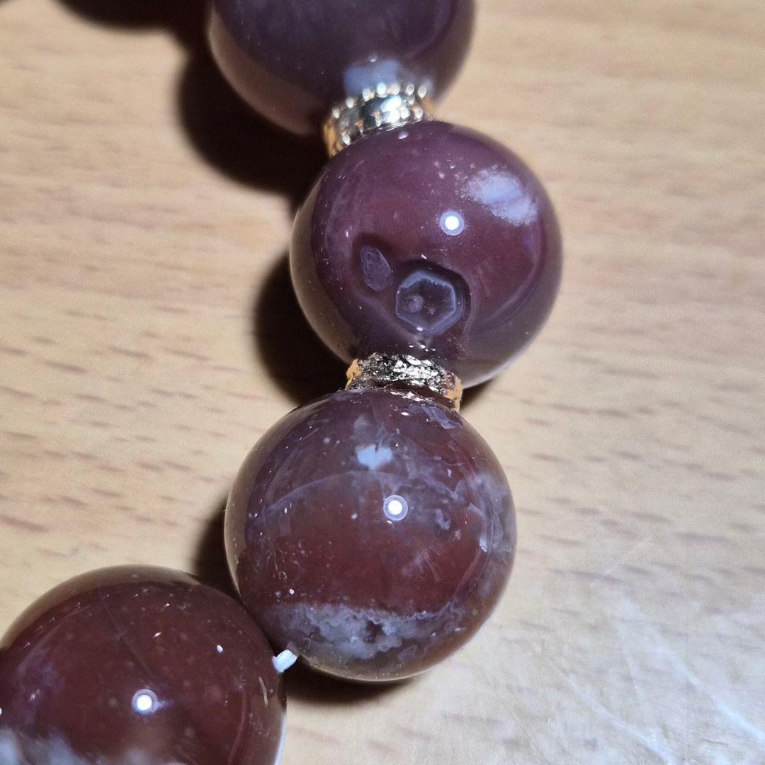 桜瑪瑙 大玉 ブレスレット