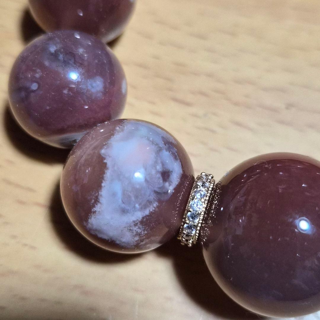 桜瑪瑙 大玉 ブレスレット