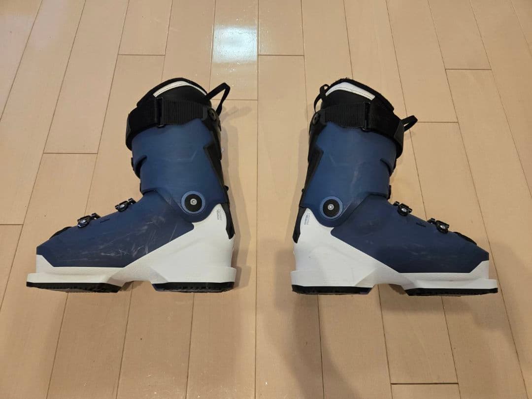 K2 スキー板 ブーツ付き 青白グラデーション