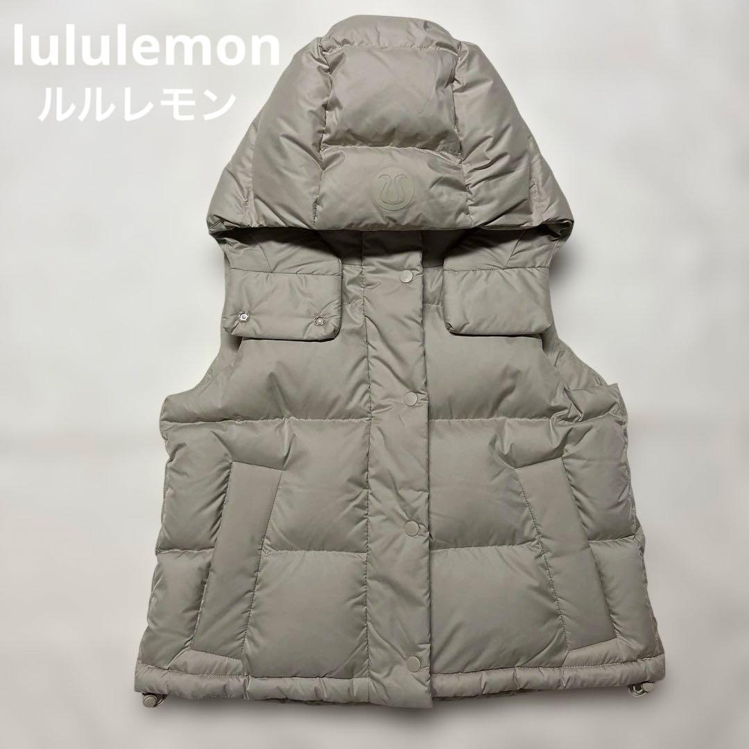 M＠12月限定セール中　美品　lululemon ダウンベスト　フード付き