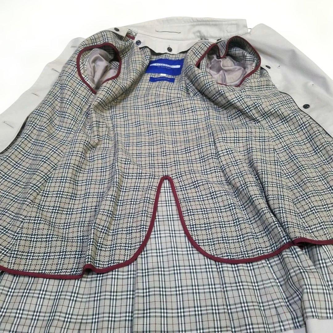 【美品】バーバリーブルーレーベル トレンチコート ライナー ベルト ノバチェック