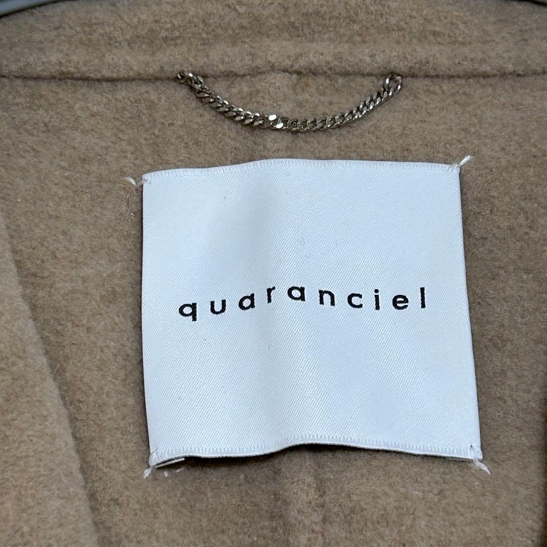 quaranciel リバーケープショートコート ウール混 Free