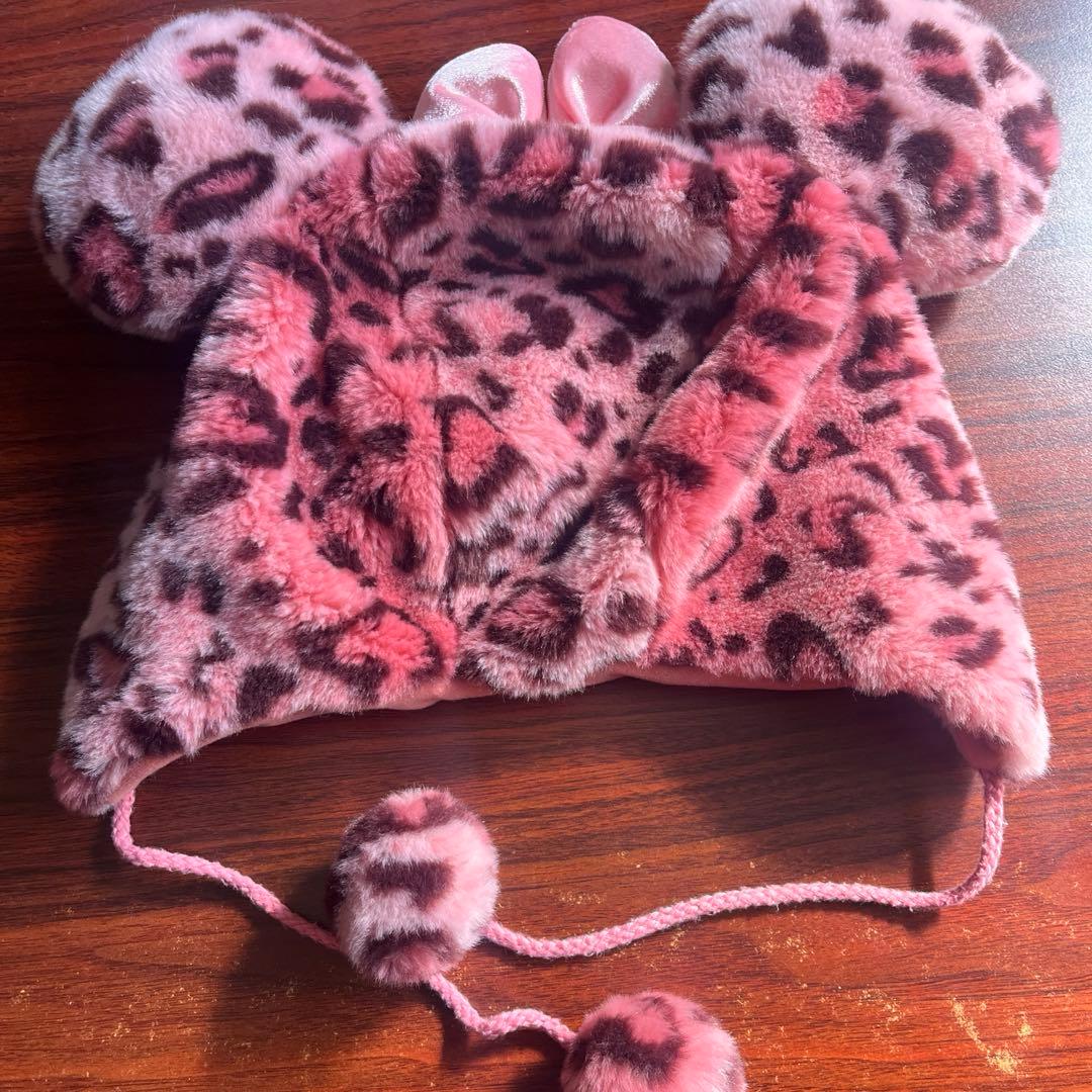 ディズニー　ミニー　ピンク ヒョウ柄