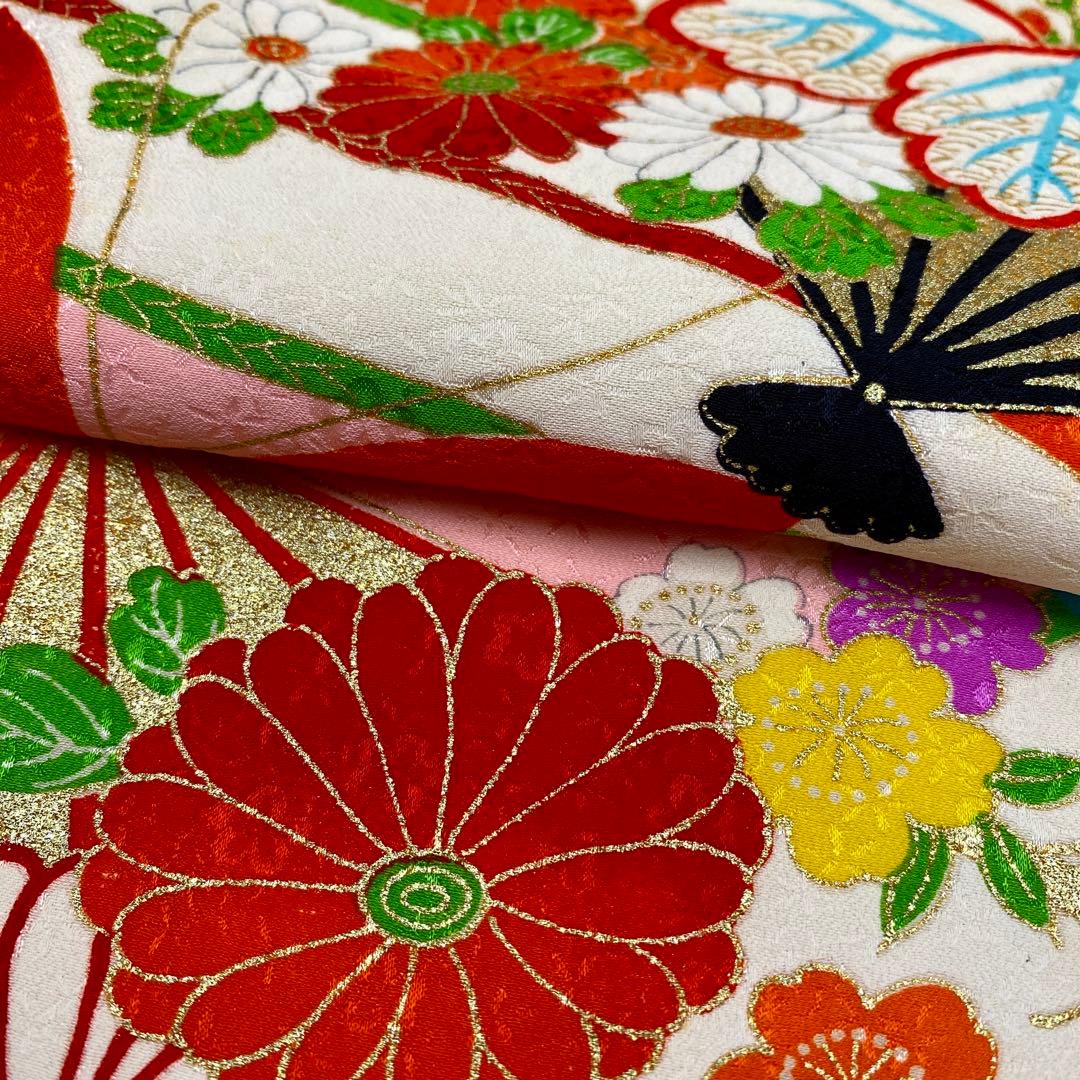 508agu49◎七五三 三歳 女の子 セミアンティーク着物&半襦袢◎