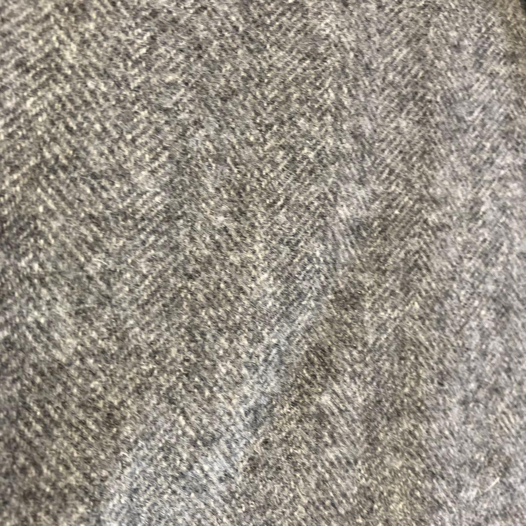 Ralph Lauren グレー マフラー ONE SIZE フリンジ付き