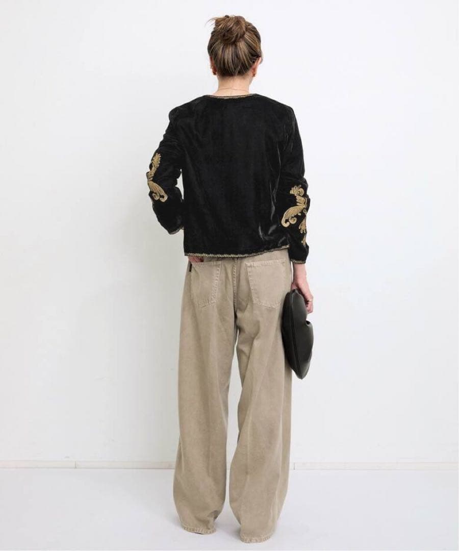【COUTURE D’ADAM】VELVET EMBROIDERY JACKET