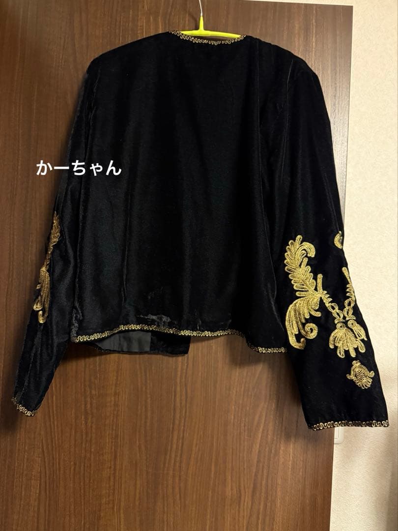 【COUTURE D’ADAM】VELVET EMBROIDERY JACKET