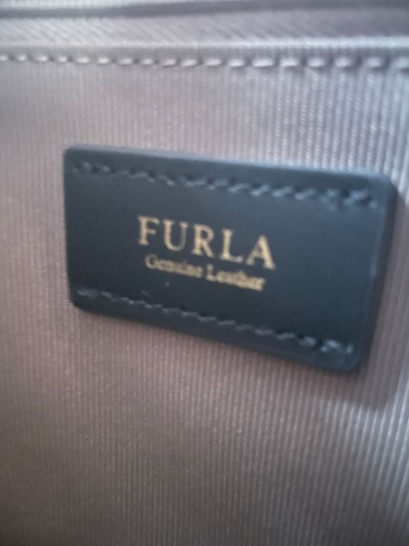 1回使用 FURLA テッサ ショルダーバッグ ハンドバッグ ブラウン トート