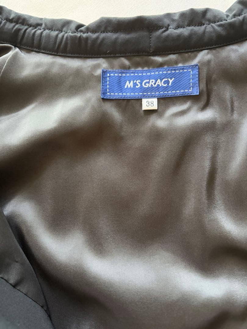 エムズグレイシー　ダブルジップアップブルゾン38サイズ