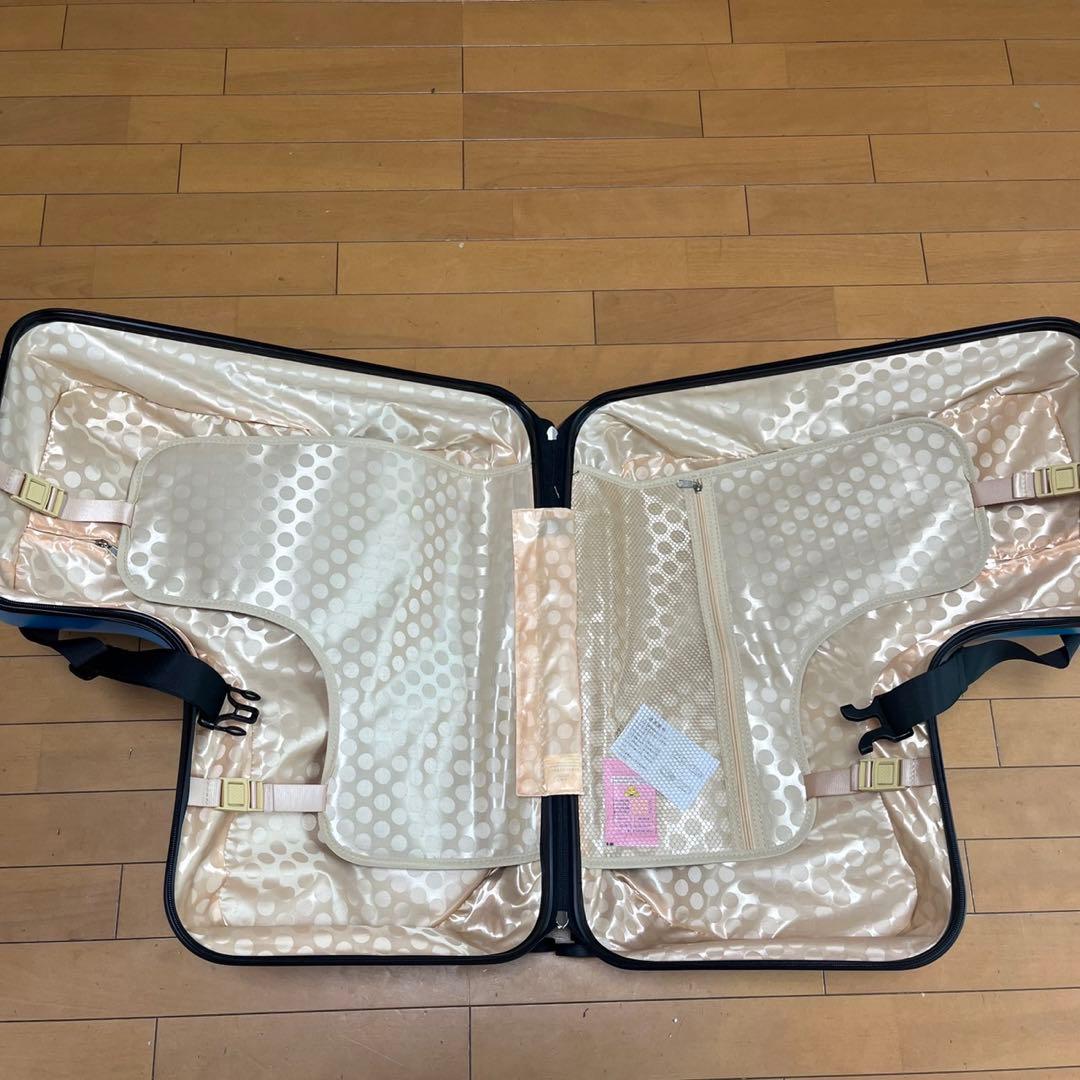 新品未使用　AO WEI LA 子供が乗れるキャリーケース　ブルー☆