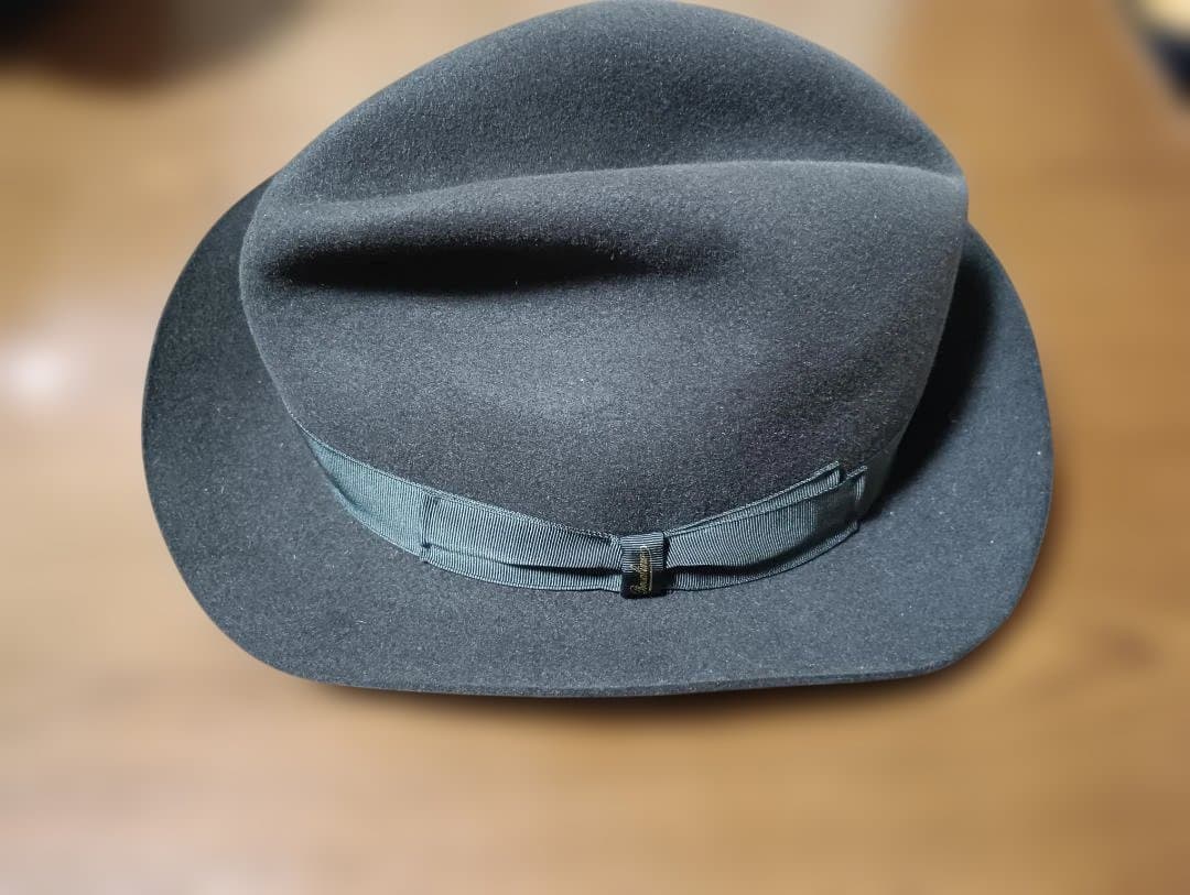 ボルサリーノ　59㎝　中折れウールフェルトハット