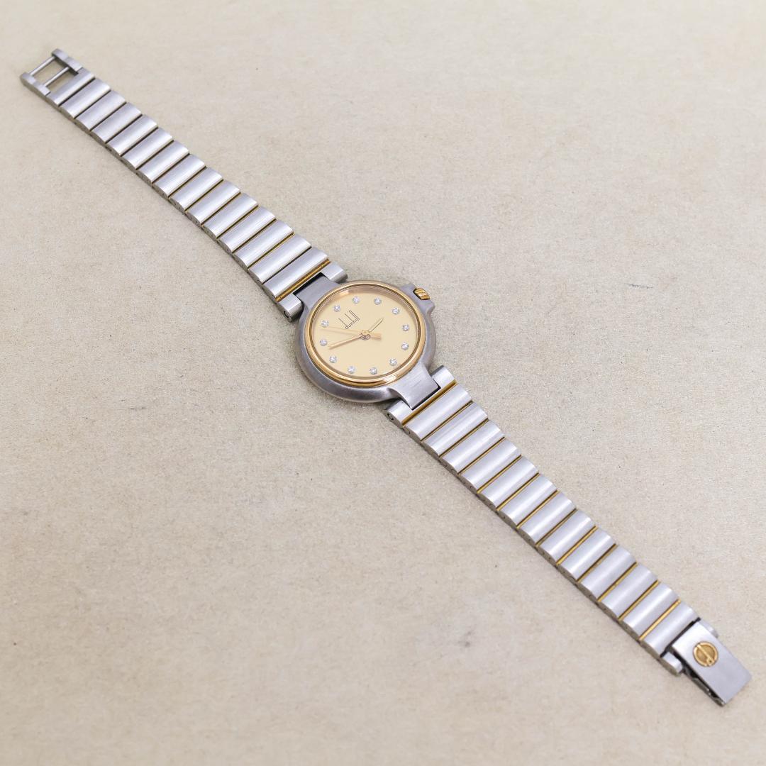 稼働 dunhill ミレニアム 腕時計 12Pダイヤモンド レディース2412