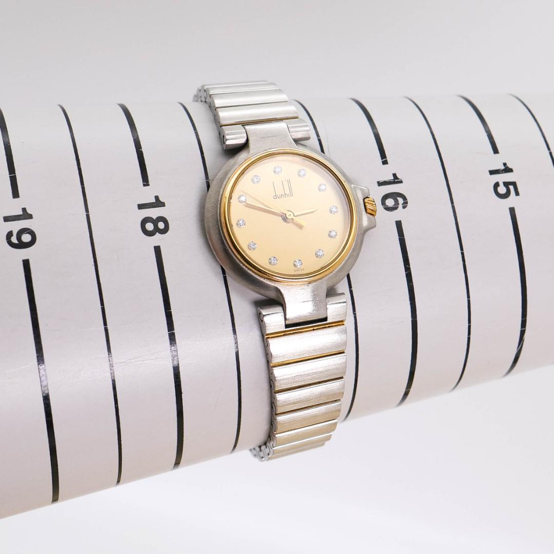稼働 dunhill ミレニアム 腕時計 12Pダイヤモンド レディース2412