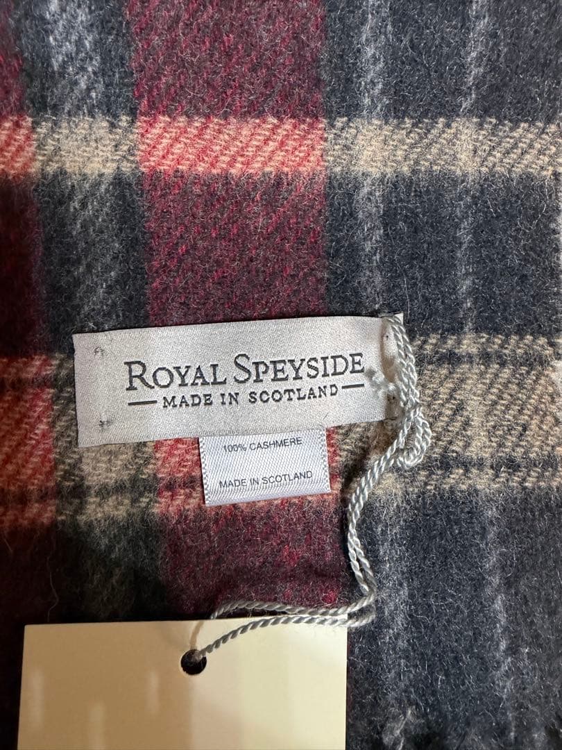 スコットランド製カシミヤマフラー　ロイヤルスペイサイド　JOHNSTONS