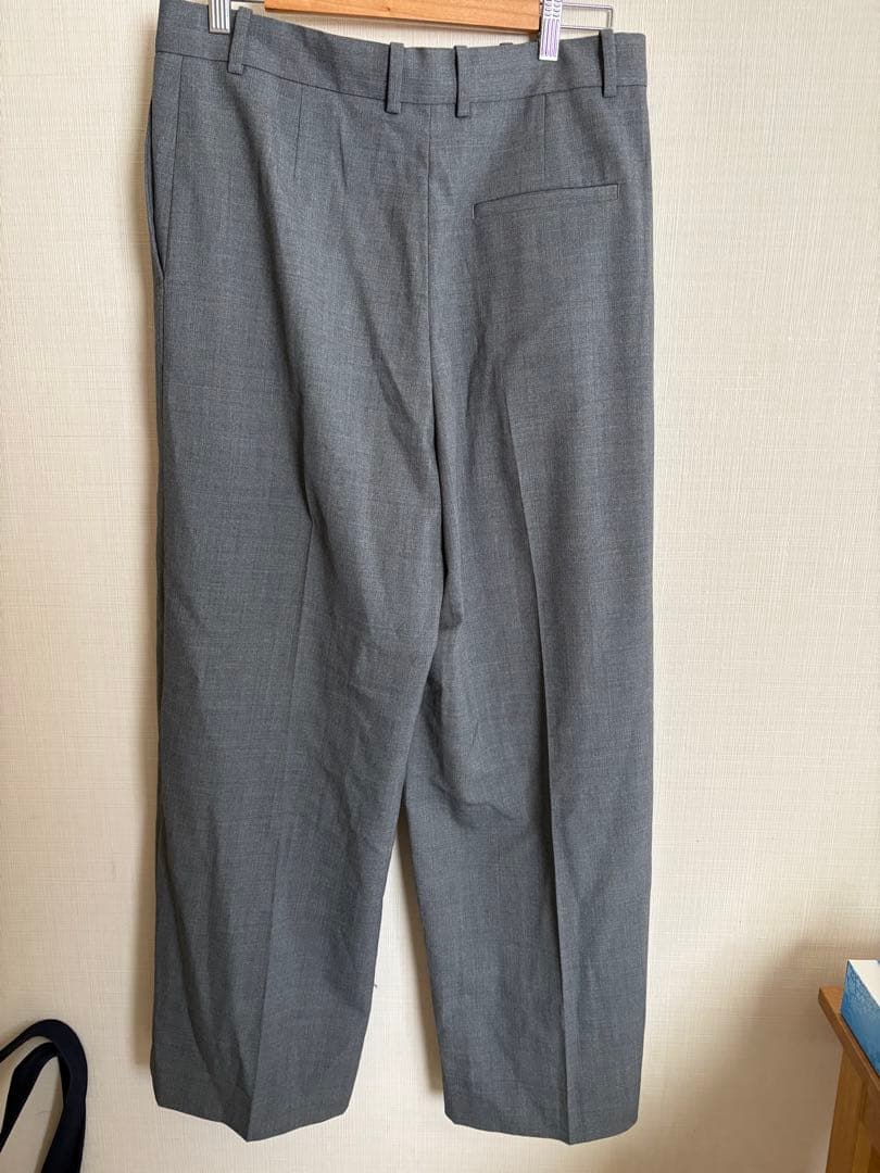 COS ワイドレッグテーラードツイルパンツ　38