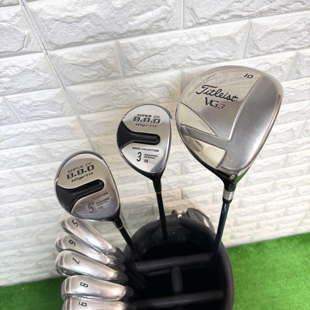 ゴルフセット　初心者応援　タイトリスト　HI-BRID ラウンド仕様　すぐ使える