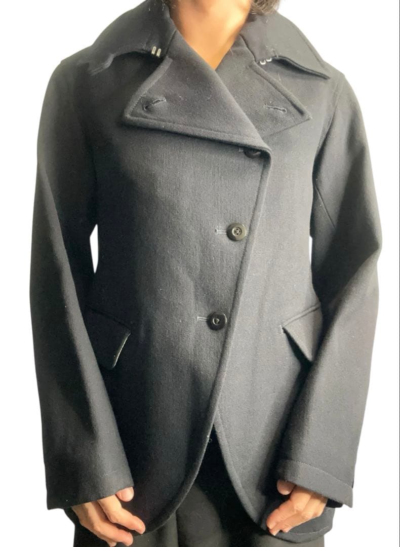 ジャケット・アウター detachable napoleon design wool jacket