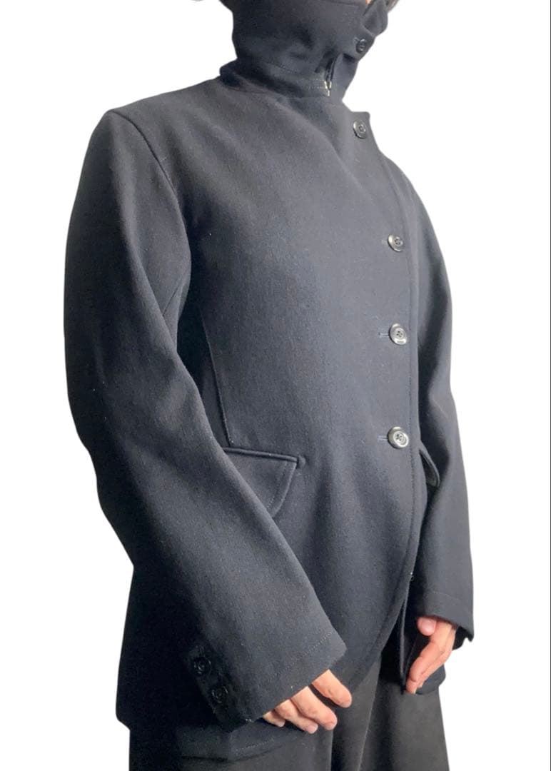 ジャケット・アウター detachable napoleon design wool jacket