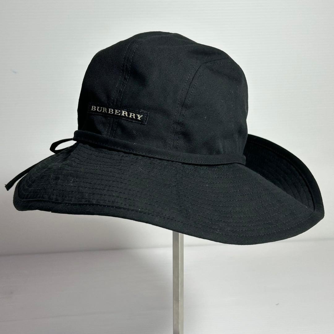 【美品】BURBERRYGOLF　バケットハット　ノヴァチェック　ブラック