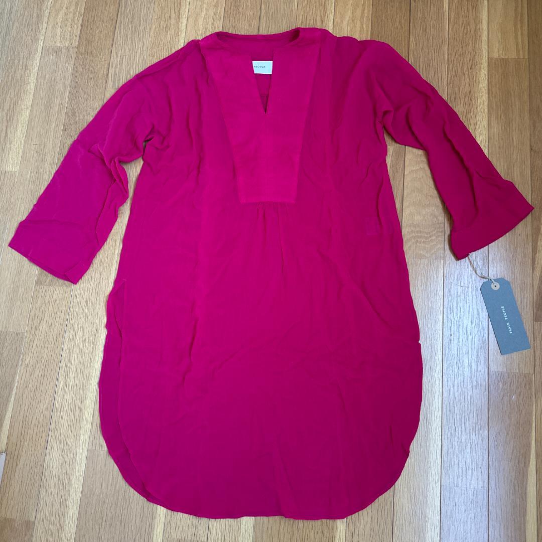 PLAIN PEOPLE　タグ付き　ロングブラウス