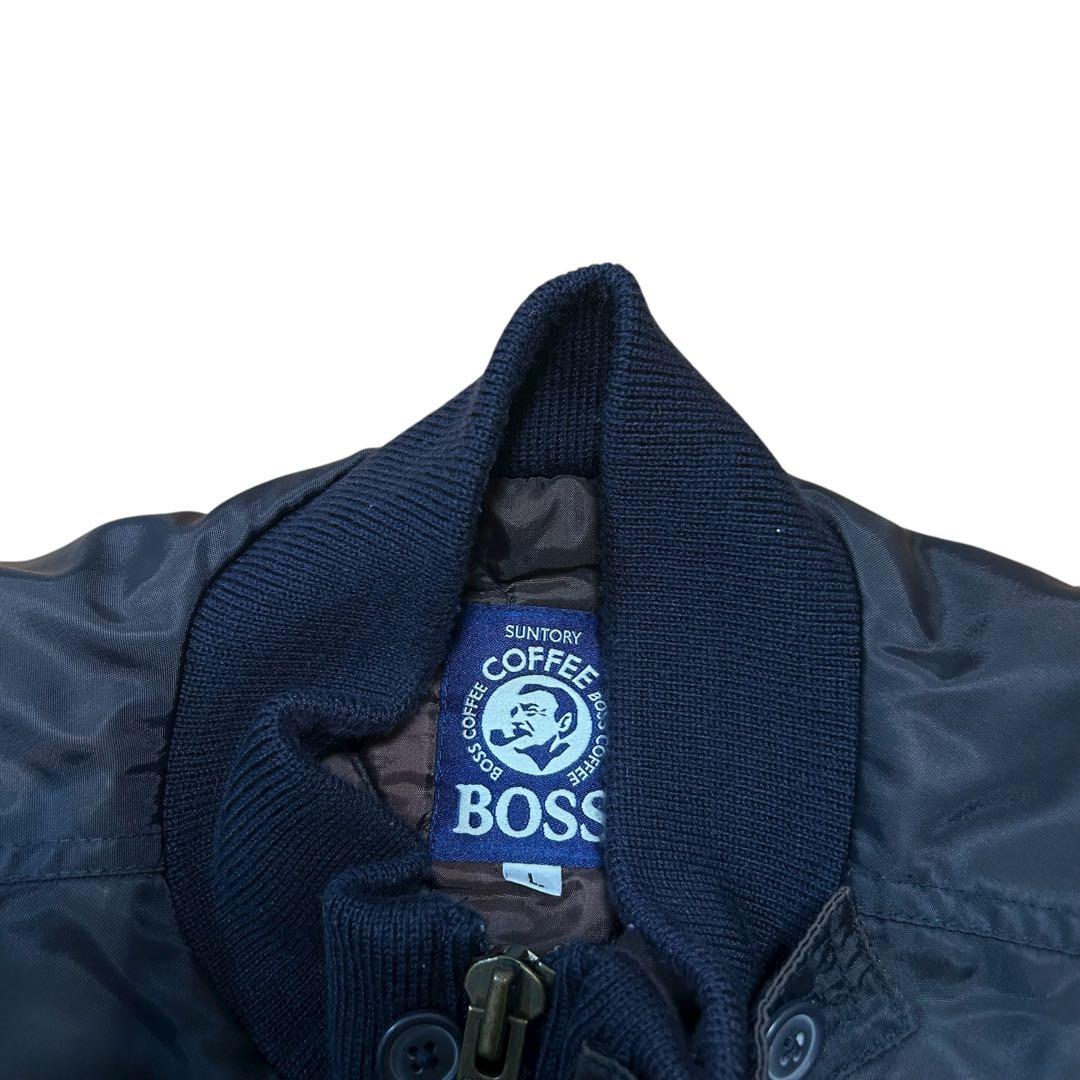 超希少 SUNTORY COFFEE BOSS ジャン刺繍　MA-1 非売品