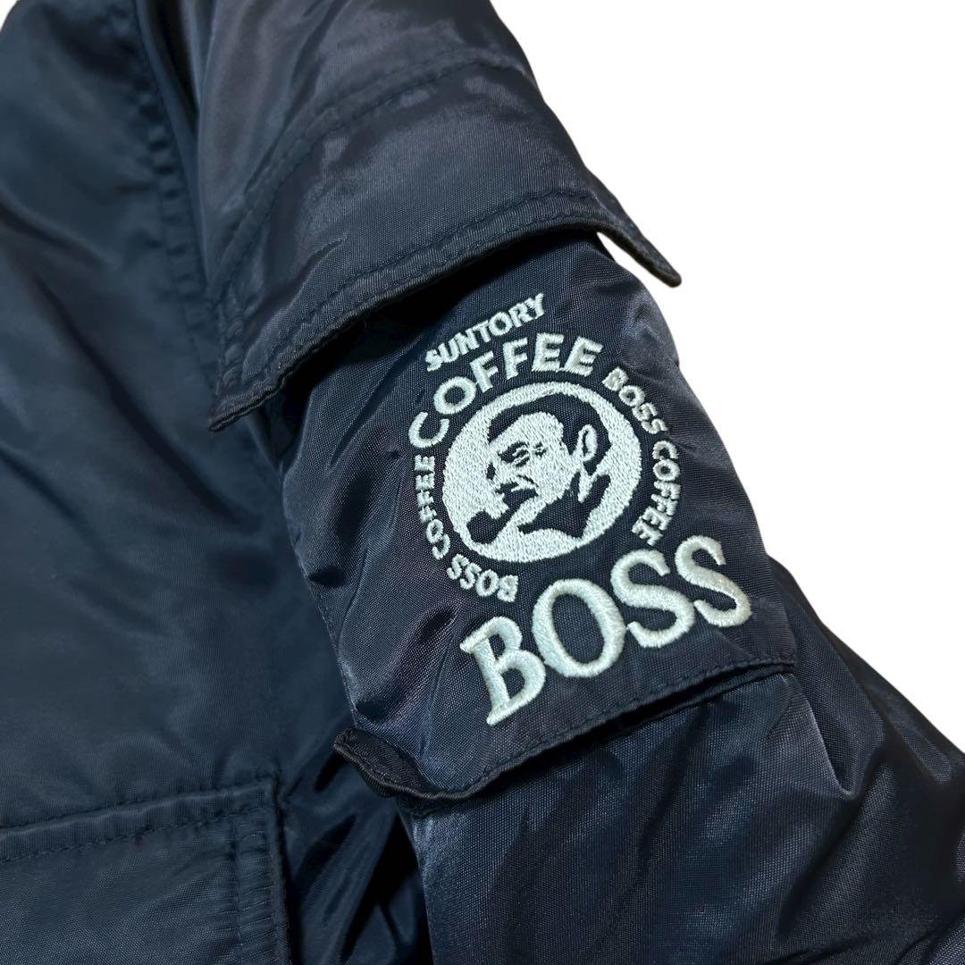 超希少 SUNTORY COFFEE BOSS ジャン刺繍　MA-1 非売品