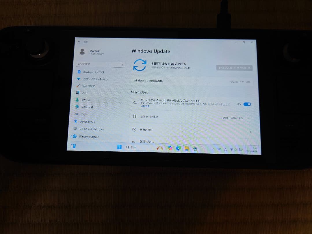 パソコンデスク SteamDeck 500GB Windows11