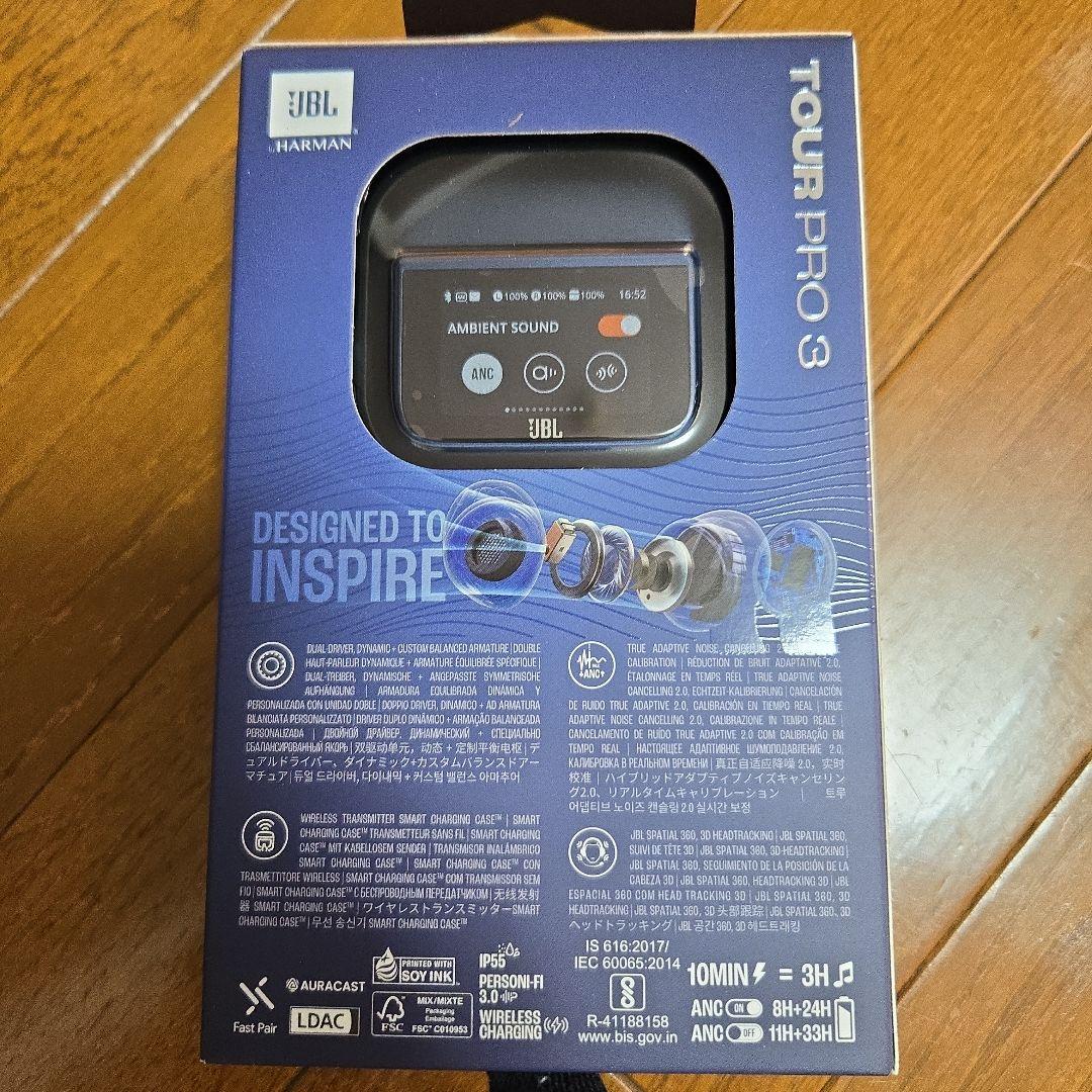 [新品] JBL TOUR PRO 3 ワイヤレスイヤホン ブルー