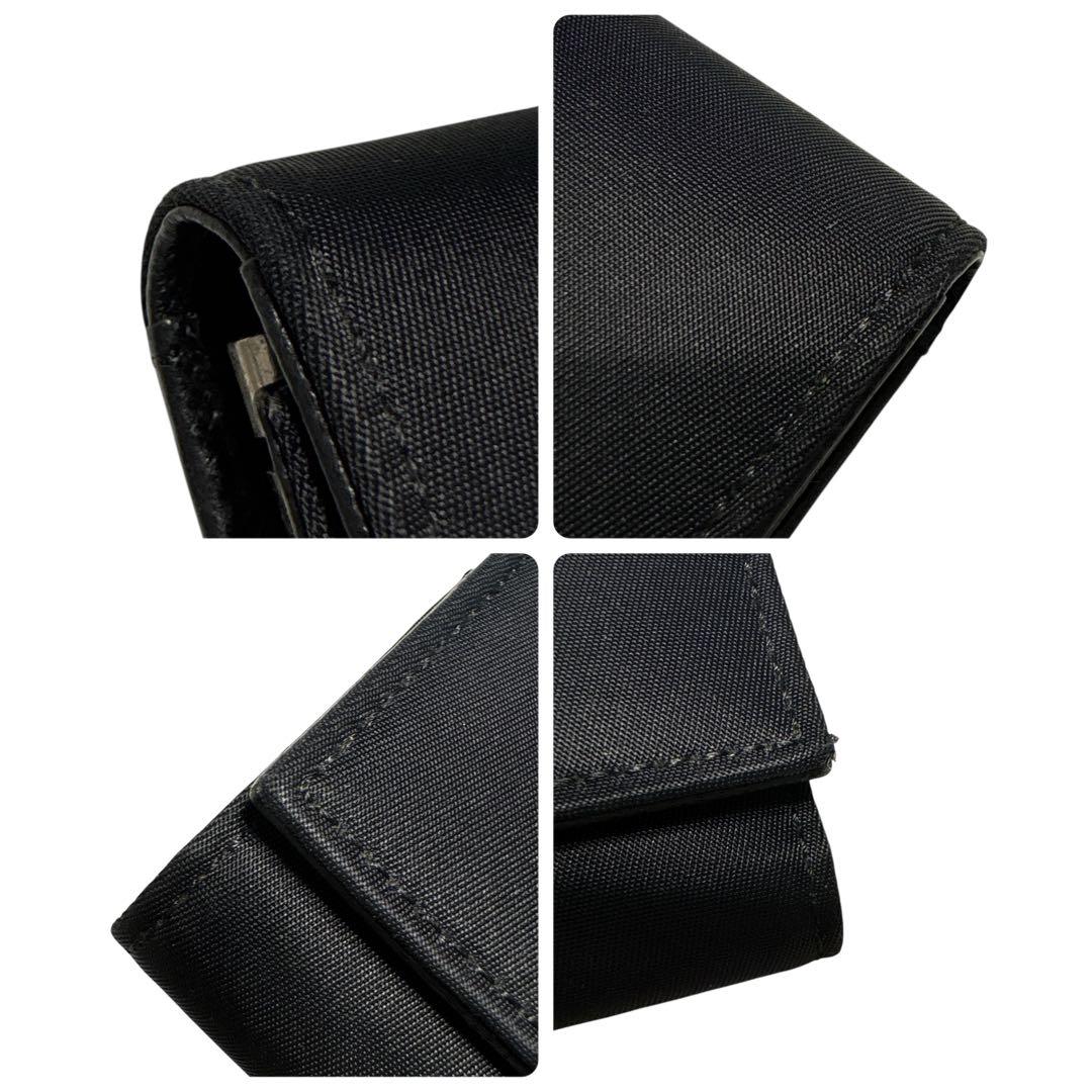 正規品［極美品］PRADA プラダ　キーケース 6連　ブラック ナイロン