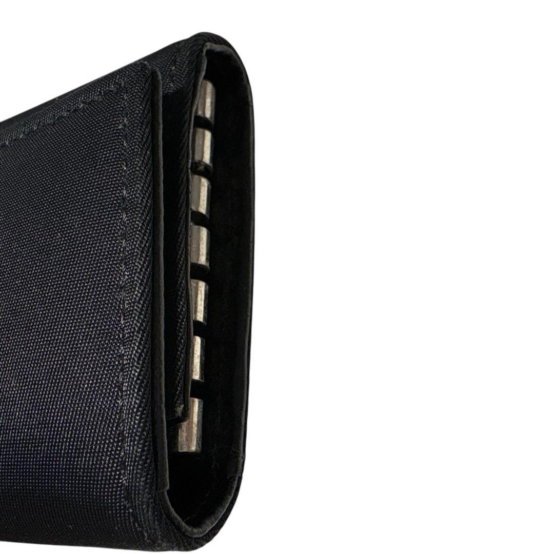 正規品［極美品］PRADA プラダ　キーケース 6連　ブラック ナイロン
