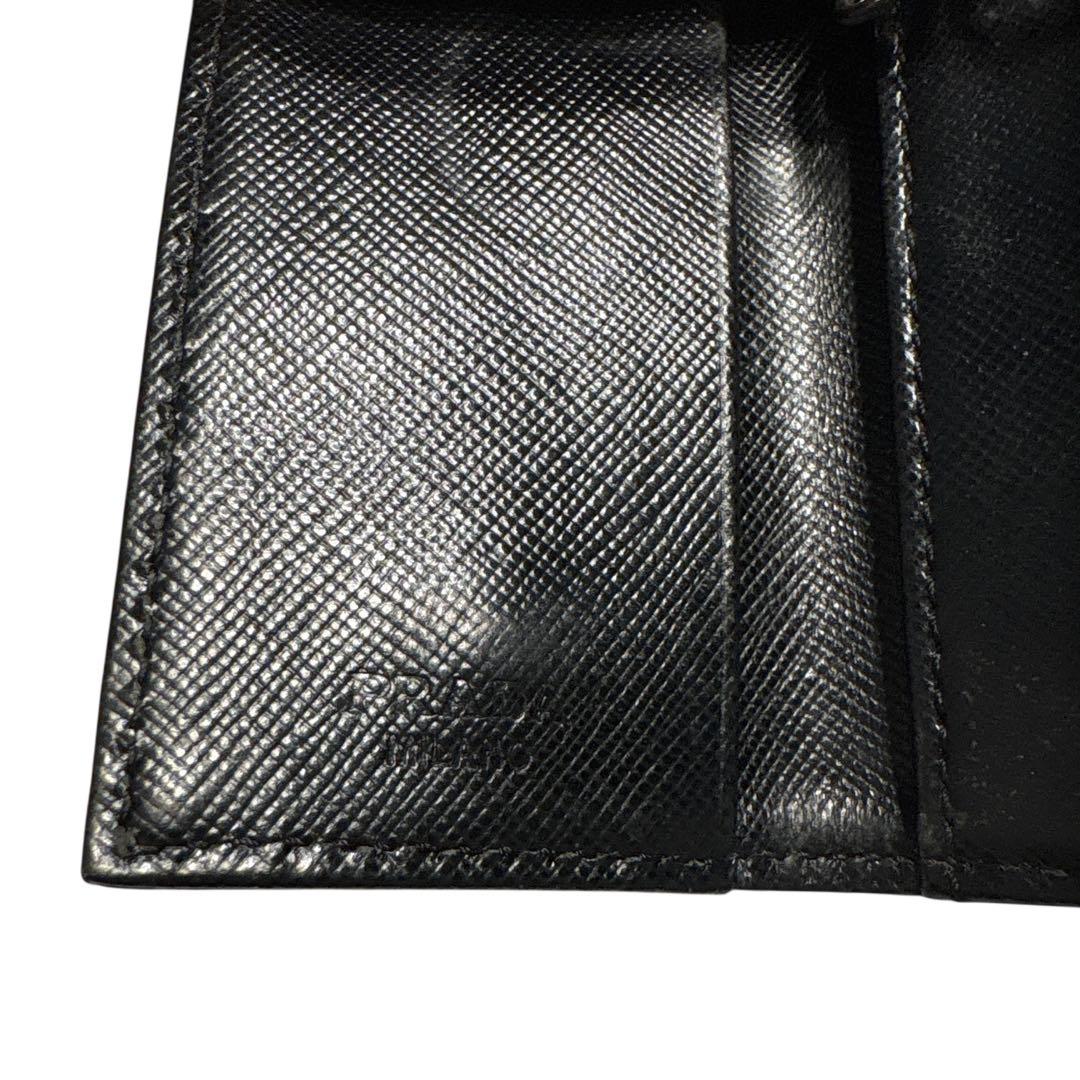 正規品［極美品］PRADA プラダ　キーケース 6連　ブラック ナイロン